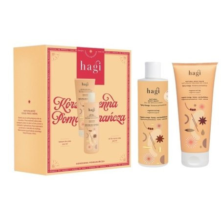Hagi Spicy Orange Body Balm 200ml Body Wash Gel 300ml