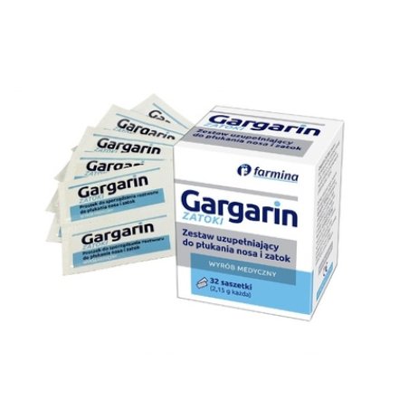 Gargarin Sinus Nasal And Sinus Rinse Supplement Set 32 Sachets