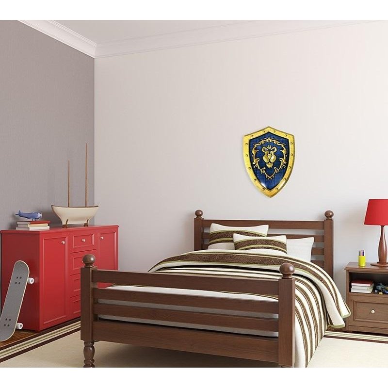 WORLD OF WARCRAFT - Bouclier Alliance - Plaque métal '25x35cm'