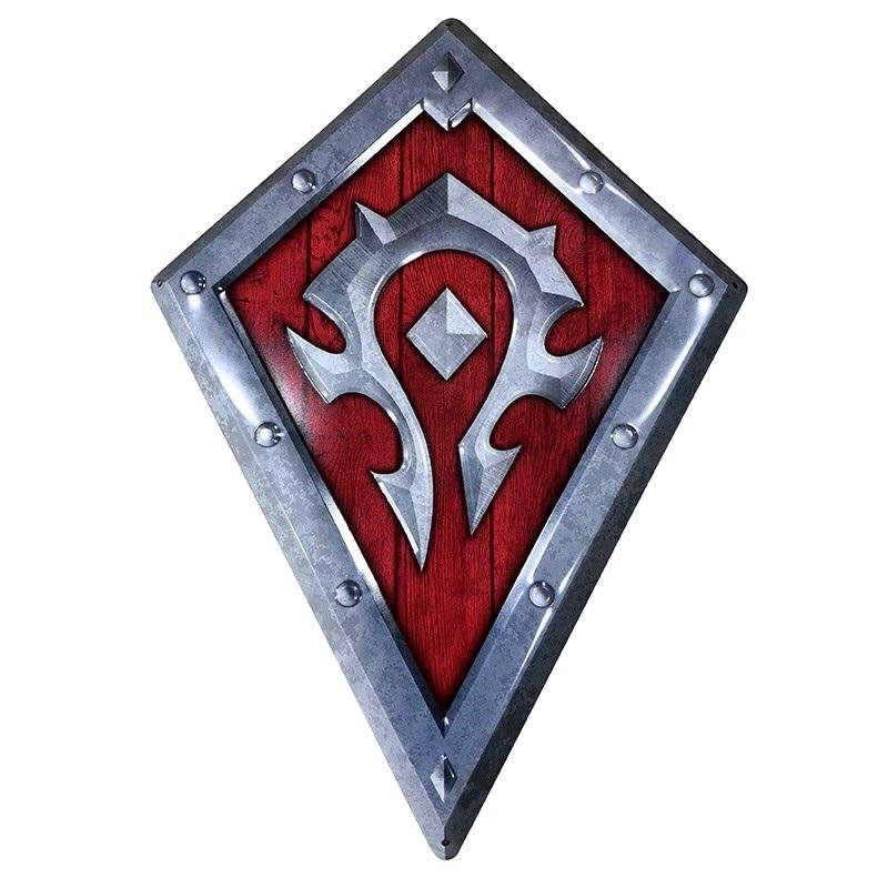 WORLD OF WARCRAFT - Bouclier Horde - Plaque métal '25x35cm'