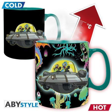 RICK & MORTY - Mug thermoréactif - 460 ml - Vaisseau Spatial