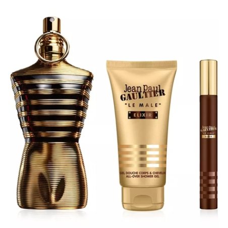 Jean Paul Gaultier Le Male Elixir Eau De Parfum 125ml Eau De Parfum 10ml Shower Gel 75ml