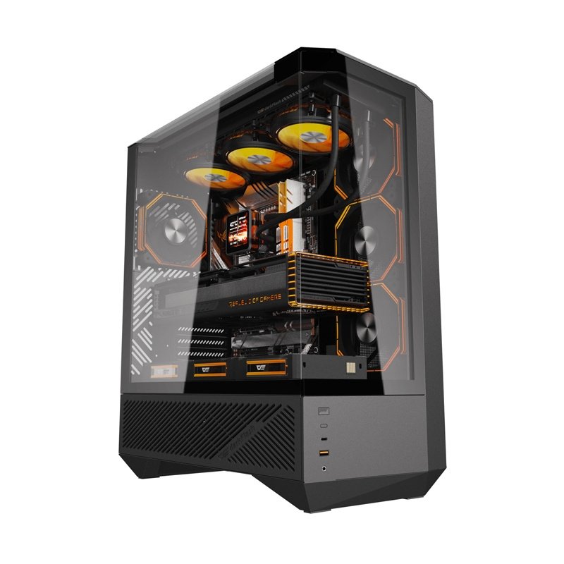 Darkflash DY460 computer case (Black) 4 ARGB fans