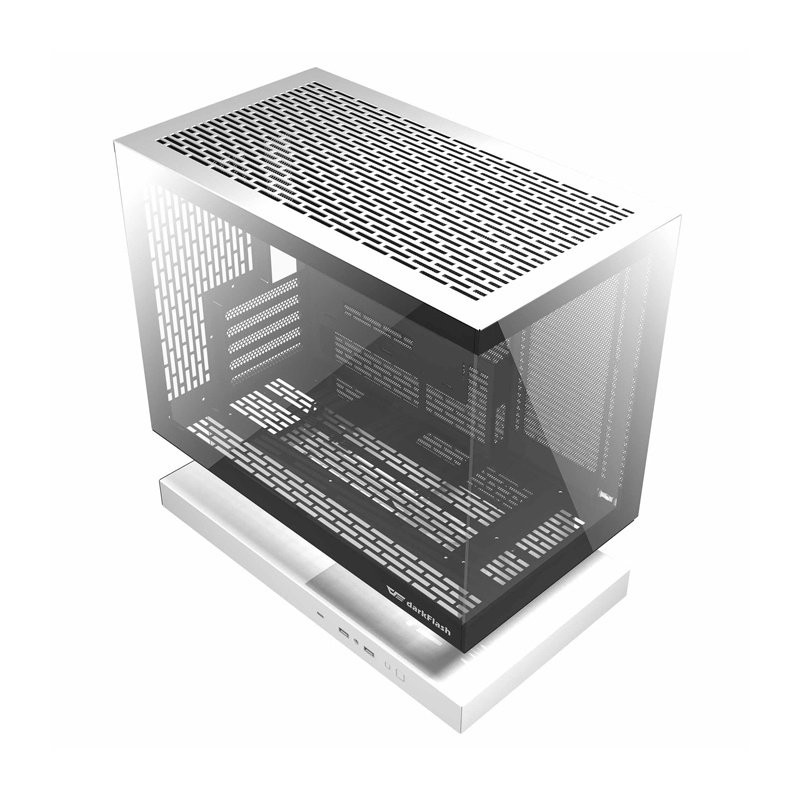 Darkflash F1 computer case (White) 6 ARGB fans