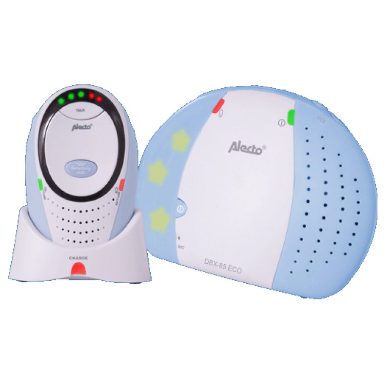 ALECTO DBX85ECO - Babyphone Full Eco DECT blanc/bleu *