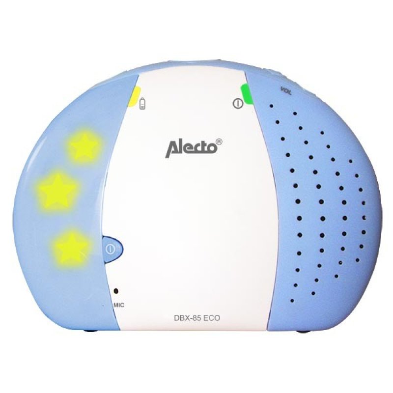 Alecto DBX-85 ECO Babyphone DECT 1 canaux Bleu, Blanc