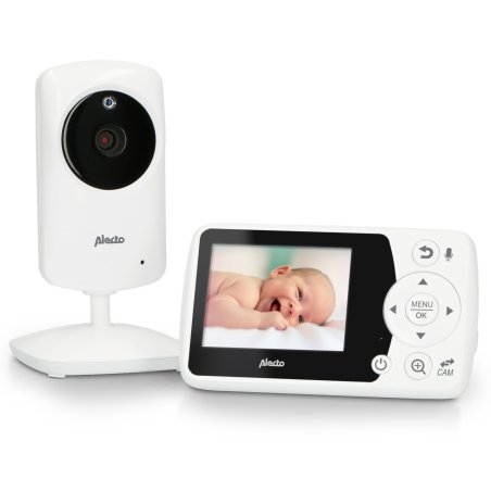 ALECTO DVM64 - Babyphone avec caméra et écran couleur blanc de 2,4 pouc *