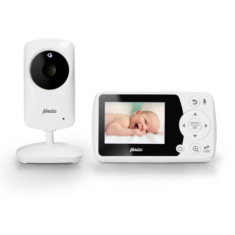 ALECTO DVM64 - Babyphone avec caméra et écran couleur blanc de 2,4 pouc *