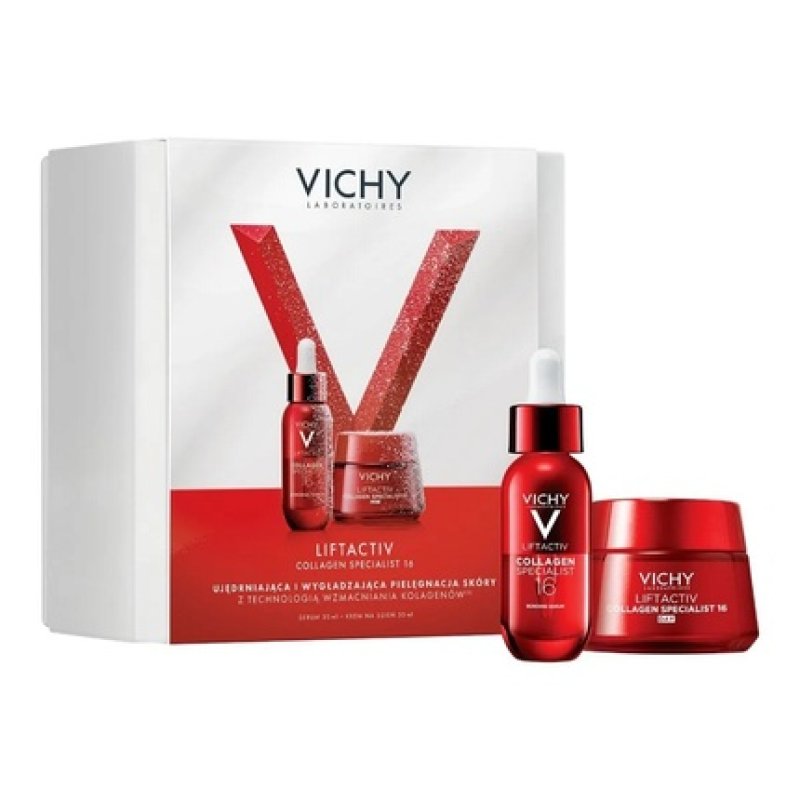 Vichy Liftactiv Collagen Specialist 16 Day Cream 50ml Face Serum 30ml