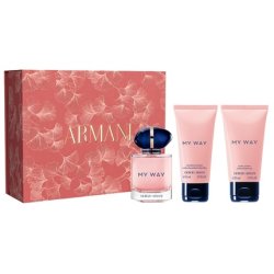 Giorgio Armani My Way Eau De Parfum Spray 50ml Set With Body Lotion 50ml And Shower Gel 50ml