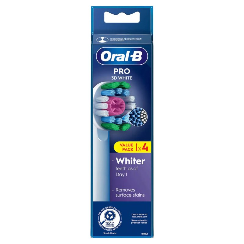 Oralb Electric Toothbrush Refill 3d White