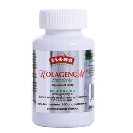 Elena Kolagenum Franciszka Silver Fish Collagen Dietary Supplement 120 Capsules