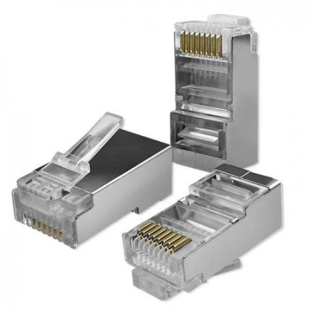 Qoltec 54554 connecteur de fils RJ45 Argent
