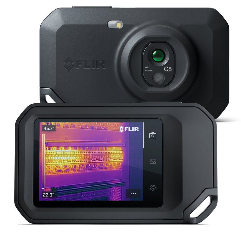 FLIR One C8 caméra d'imagerie thermique Noir 320 x 240 pixels Écran integré LCD