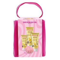 Dermacol Aroma Moment Set Bourbon Vanilla Shower Gel 250 Ml Body Balm 200 Ml Hand Cream 100 Ml Body Scrubber
