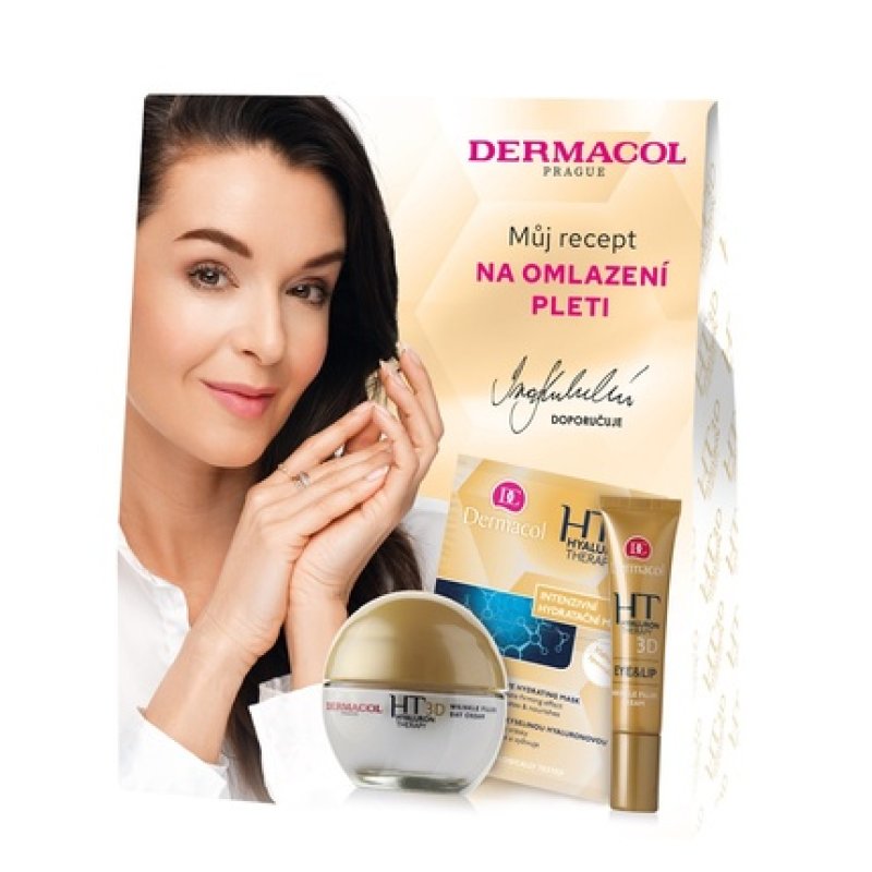 Dermacol Set Ht Hyaluron Therapy Day Cream 50 Ml Eye And Lip Cream 15 Ml Intensively Moisturizing Mask 2x8 Ml