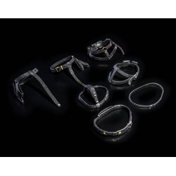 Mythic Legions: All Stars 6 Action Figure Accessorys Belts Pack (Black)