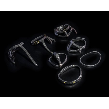 Mythic Legions: All Stars 6 Action Figure Accessorys Belts Pack (Black)