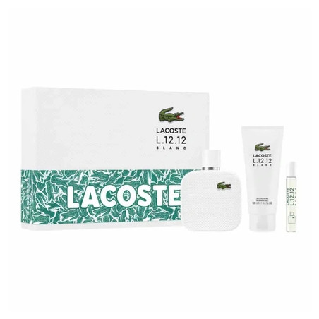 Lacoste Lacoste L 12 12 Blanc Eau De Toilette Spray 100ml Set 3 Pieces
