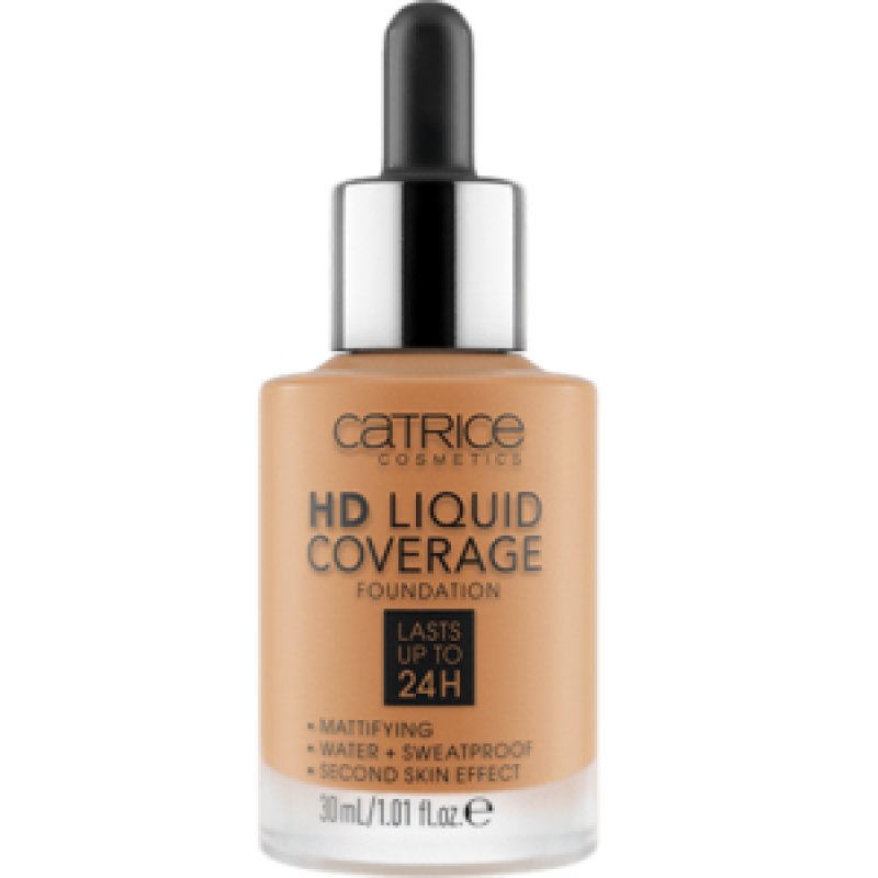CATRICE HD Liquid Coverage Foundation, 065 Bronze Beige, 30 ml