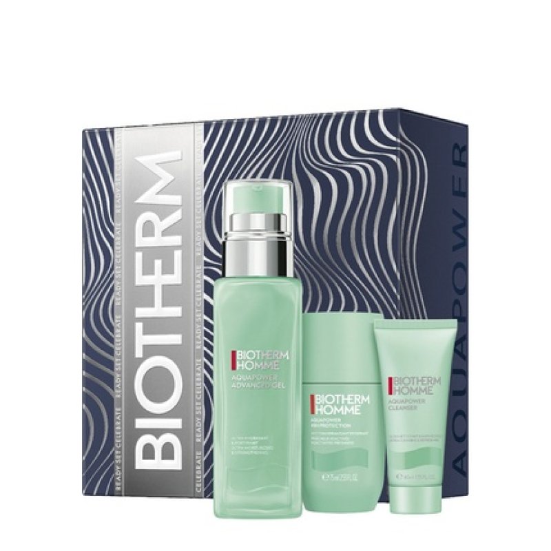 Biotherm Homme Aquapower Advanced Gel For Normal To Combination Skin 75ml Gift Set