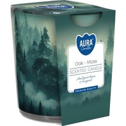 Bispol Scented Candle in Glass 22h Oak