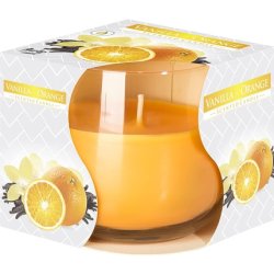Scented Candles In Glass, Scent:Vanilla - Orange
