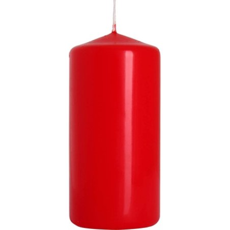 Viscio Trading 174729 Pillar Candle, Wax, Red, 5 X 5 X 10 Cm