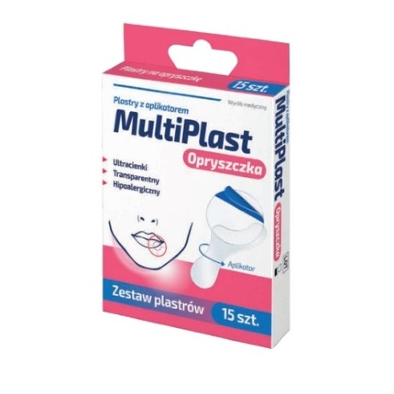 Multiplast Herpes Plasters With Applicator 15 Pieces