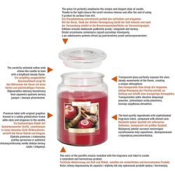 Bispol Large Scented Candle in Glass with Lid 100 Hours Burning Time 9.9cm Diameter