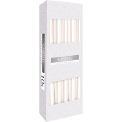 Bispol Kerzen Set Of 10 Candles 2.3 X 24.5 Cm Pearly White