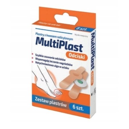Multiplast Corn Plasters With Salicylic Acid 6 Pieces