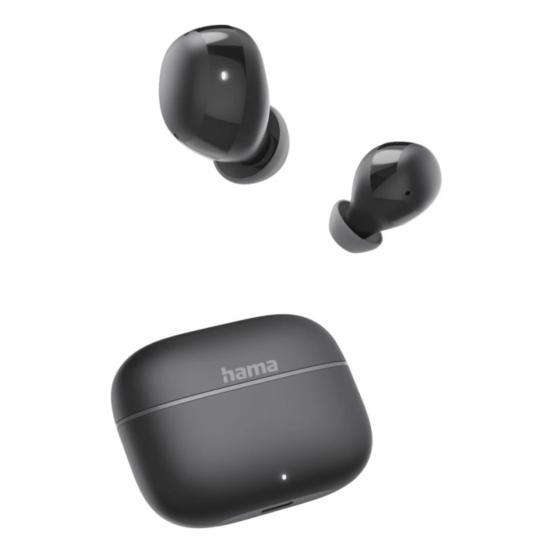 Hama (Freedom Buddy II) Bluetooth Earbuds True Wireless with Mic, Bass Boost, Touch/Voice Control, 20 Hour Battery,
