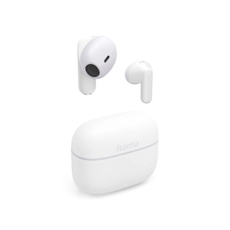 Hama (Freedom Light II) Bluetooth True Wireless Earbuds with Microphone, Touch/Voice Control, 20 Hour Battery,