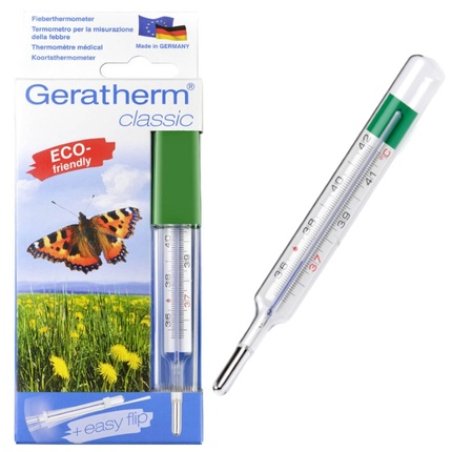 Geratherm Classic Mercuryfree Glass Thermometer Model Gt1000
