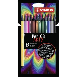 STABILO Pen 68 ARTY felt pen Multicolour 12 pc(s)