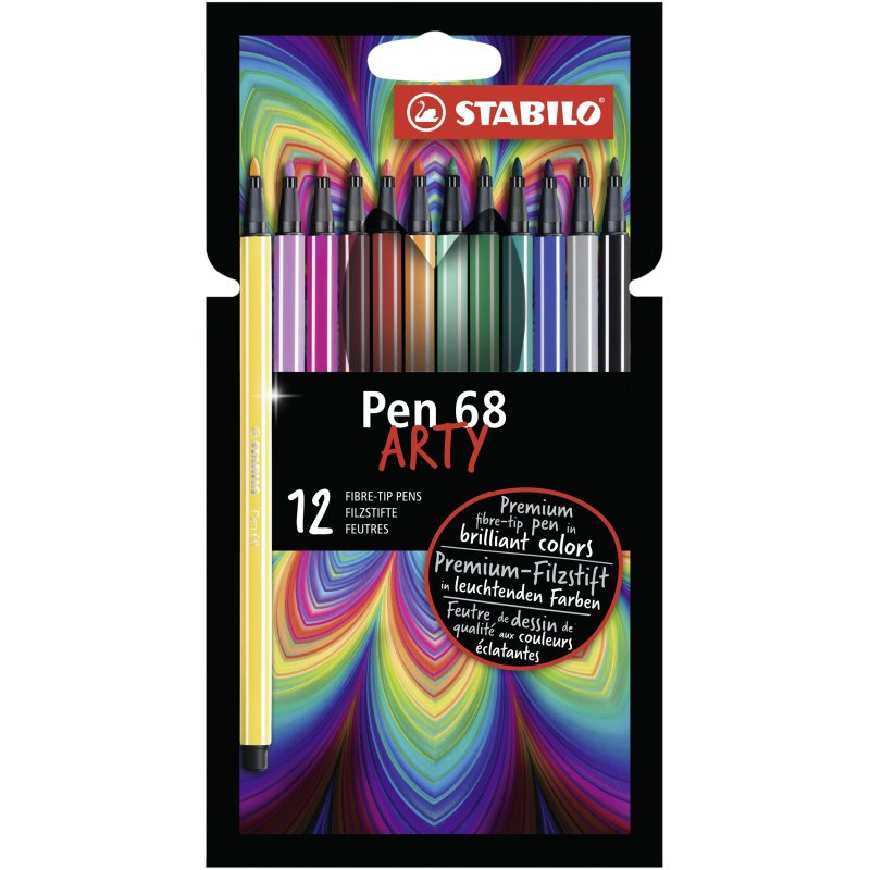Stabilo - Pen 68 Arty, 12 pcs (204045)