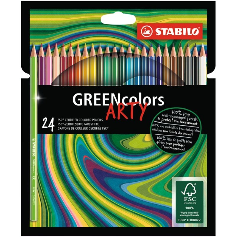 Stabilo - Arty Greencolor, 24 pcs (208706)