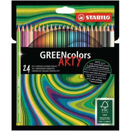 Stabilo - Arty Greencolor, 24 pcs (208706)