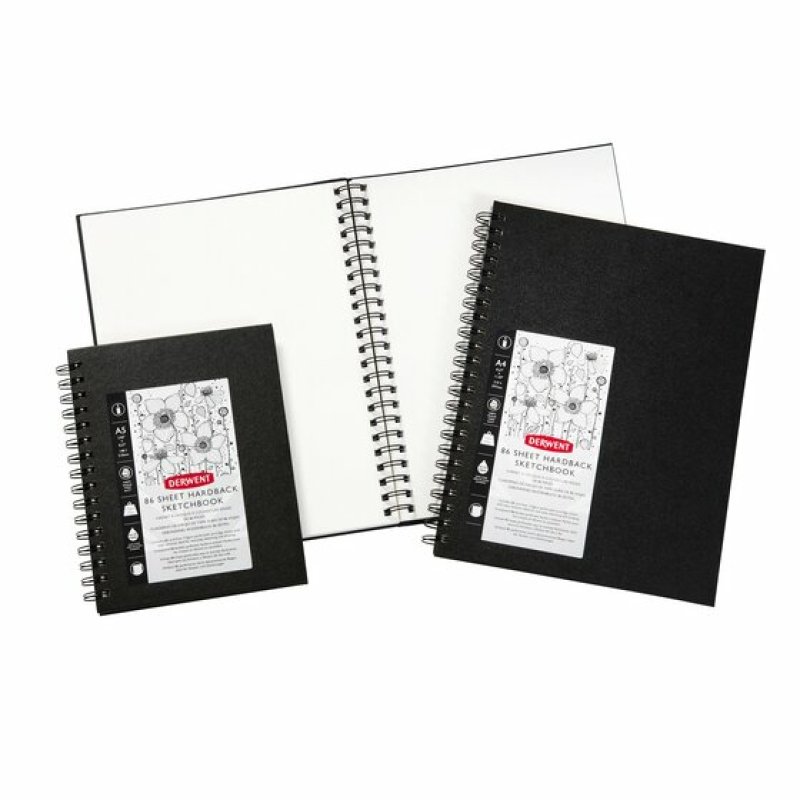 Derwent 2301608 bloc-notes A5 86 feuilles Noir