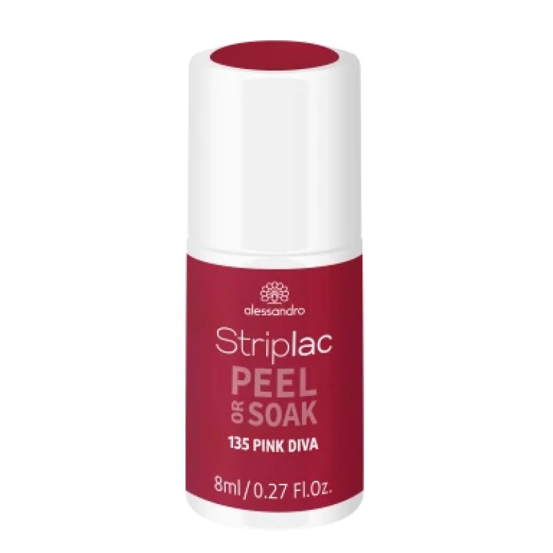 alessandro Striplac Peel or Soak Pink Diva vernis à ongles avec gel 8 ml Rose