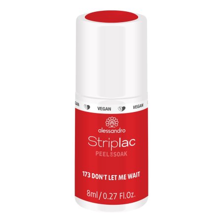 alessandro Striplac UV Nail Polish Don't let me Wait Gentle and Long-Lasting Easy Removal with Peel-Off Technology