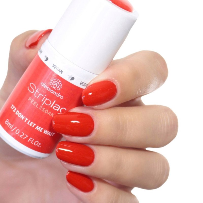 alessandro Striplac UV Nail Polish Don't let me Wait Gentle and Long-Lasting Easy Removal with Peel-Off Technology