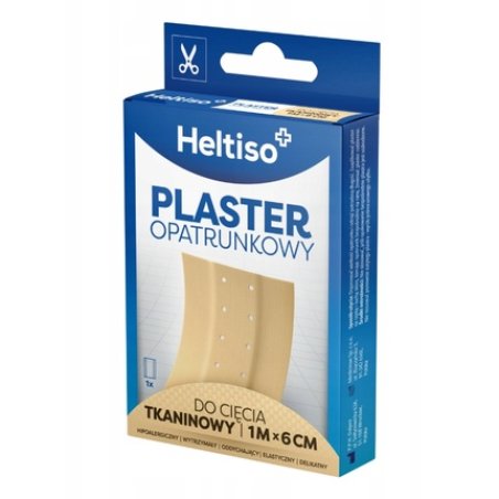 Heltiso Fabric Adhesive Bandage For Cutting 1 M X 6 Cm 1 Package