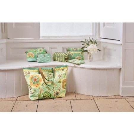 Pip Studio Charly Medium Flat Cosmetic Bag Matata Green 24 x 1 x 155 cm