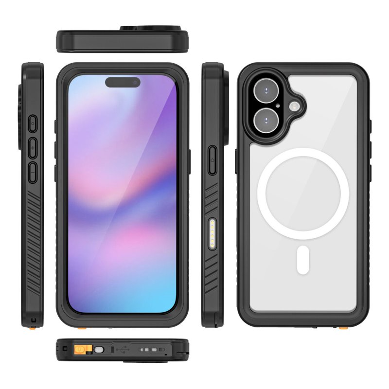 4smarts Hülle mobile phone case 16 cm (6.3") Cover Black, Transparent