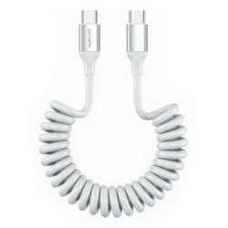 4smarts USB-C Spiralkabel 100W, wei