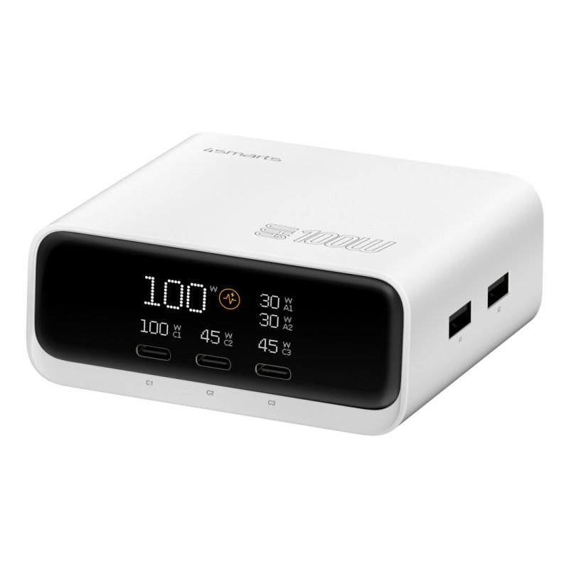 4smarts 546100 chargeur d'appareils mobiles Universel Blanc Secteur Charge rapide Intérieure