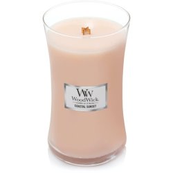 Woodwick Large Hourglass Candle, Coastal Sunset, 21.5 Oz Coastal Sunset Large