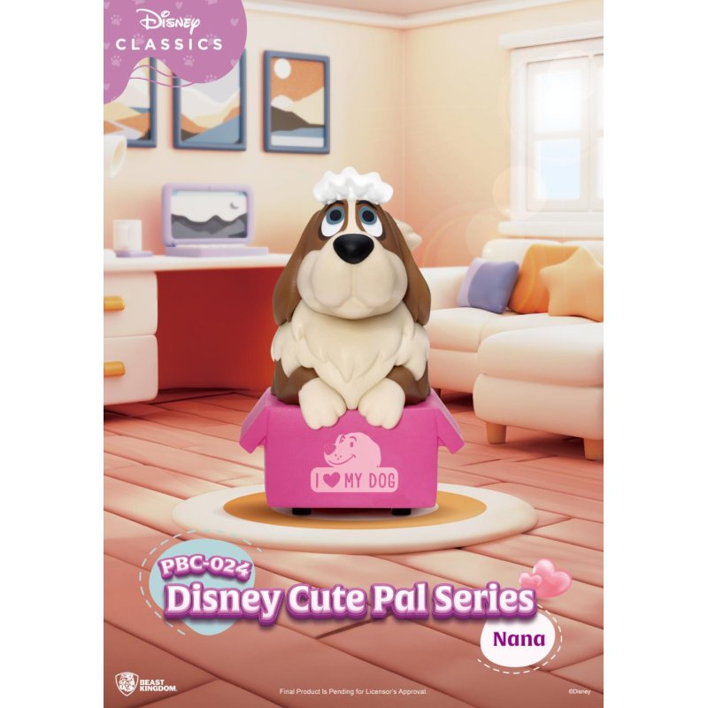 DISNEY - Cute Pal Pull Black Car - Set 6 Fig. Blind Box 5cm